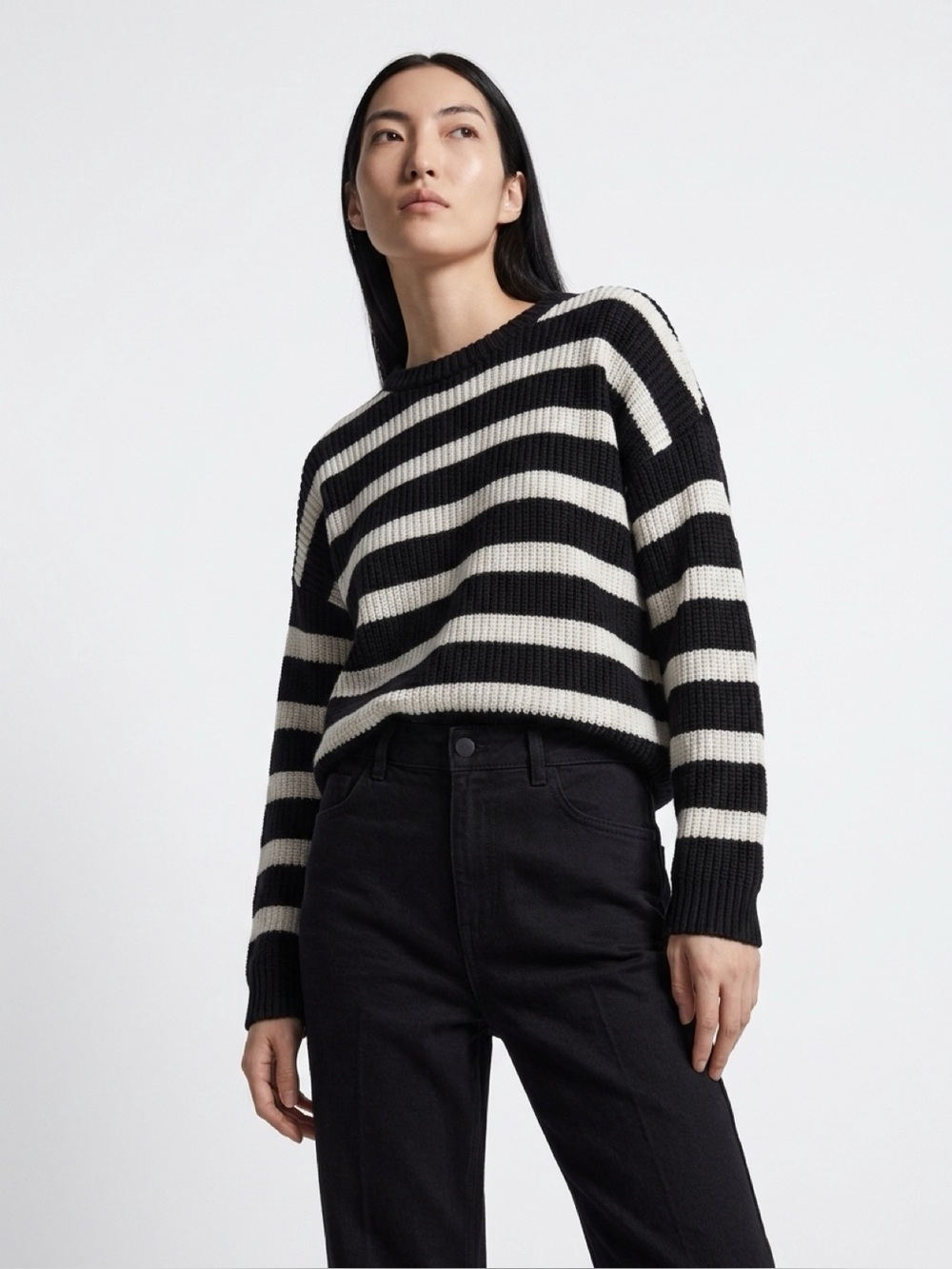 Stradivarius Striped Knit Sweater